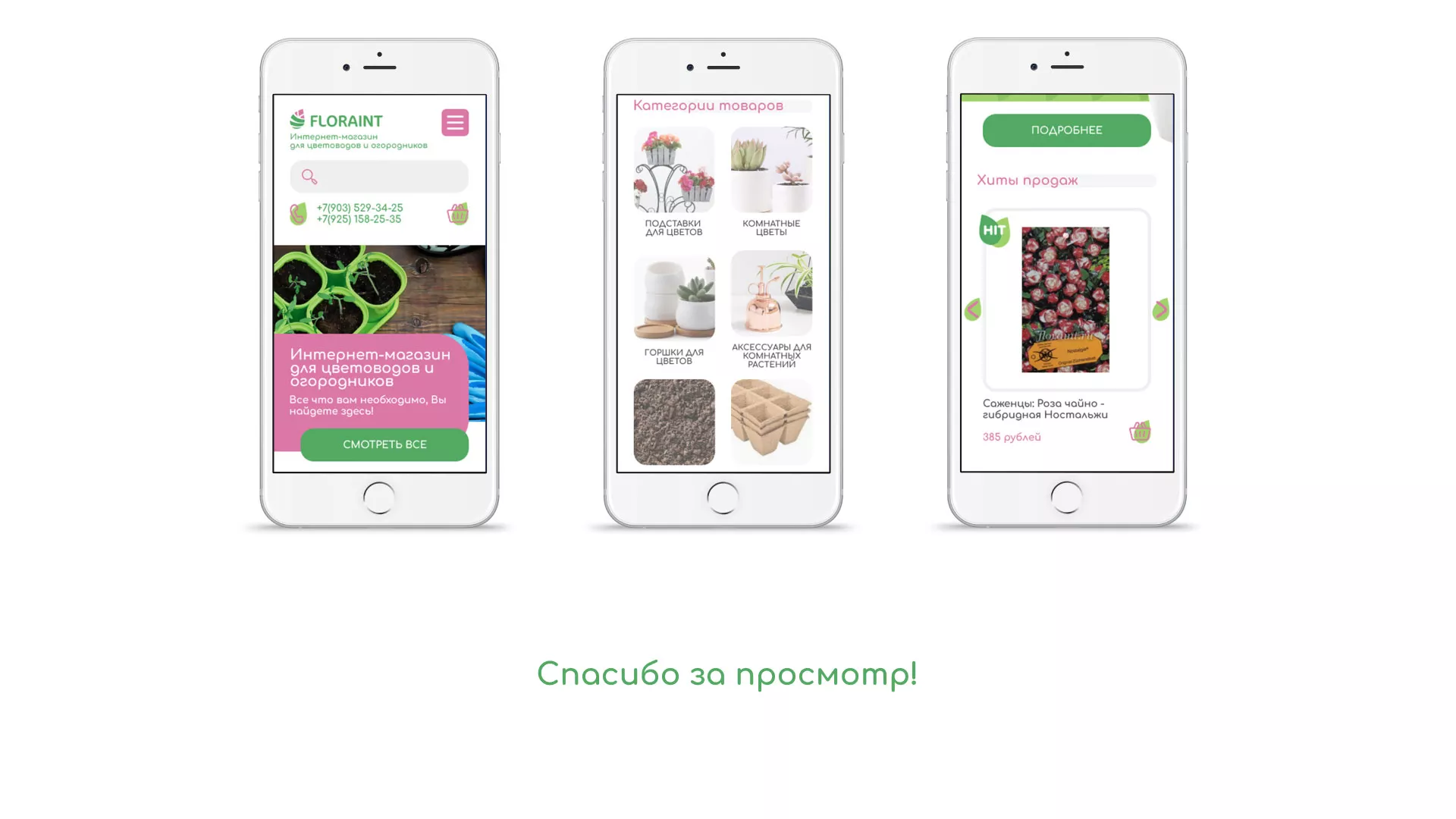 Создание логотипа и интернет-магазина «FLORAINT» в Приморске