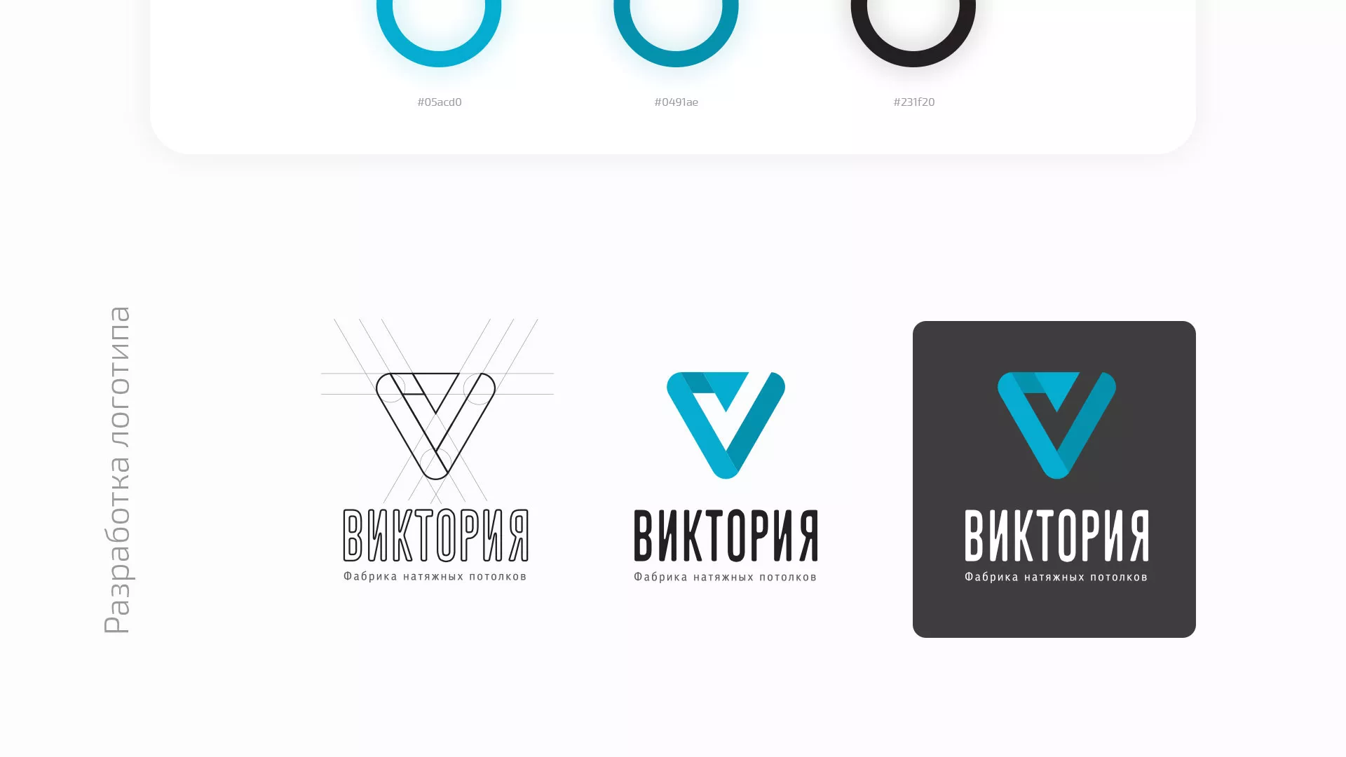 Разработка фирменного стиля компании по продаже и установке натяжных потолков в Приморске